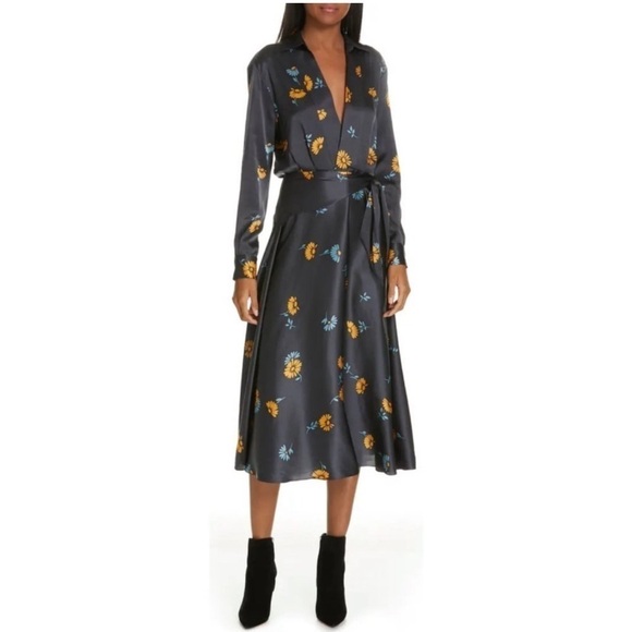 EQUIPMENT VIVIENNE MIDI DRESS - Picture 1 of 12
